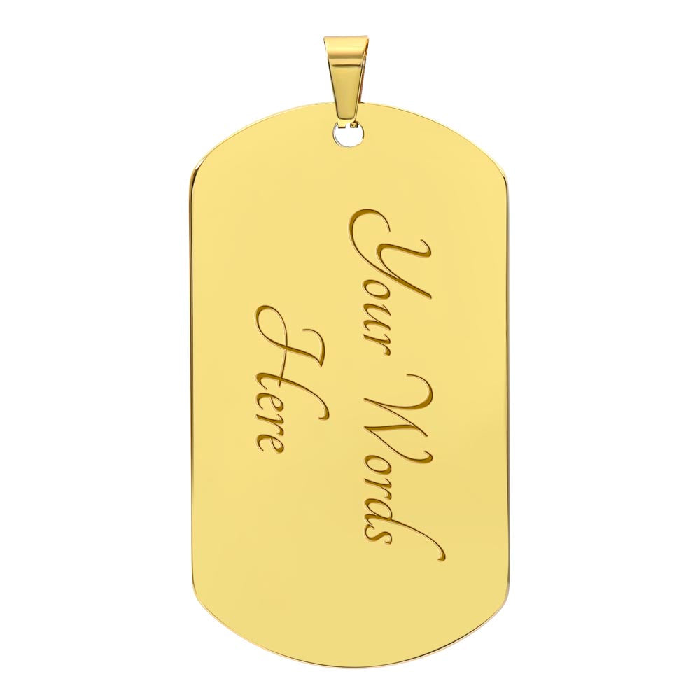 To My Son | Luxury Dog Tag - Chain *
