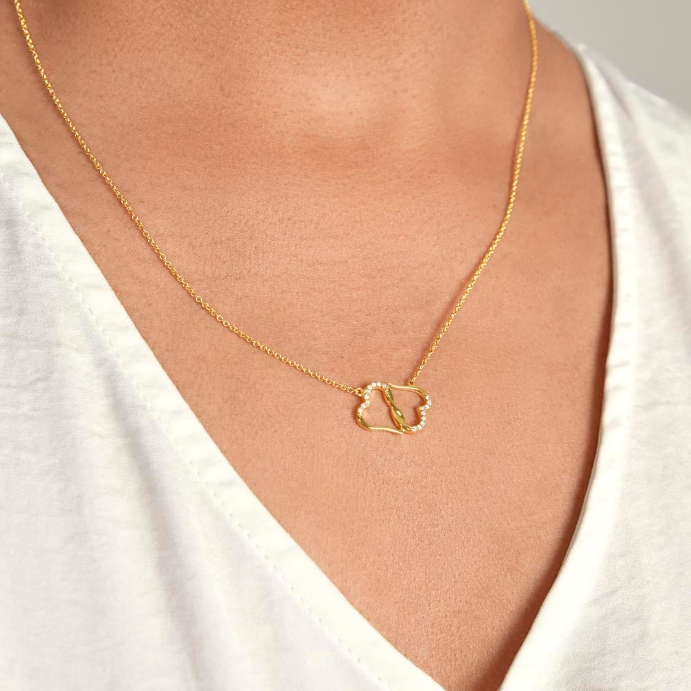 TO MY MOM: Everlasting Love. Pendant: Solid 10k Gold