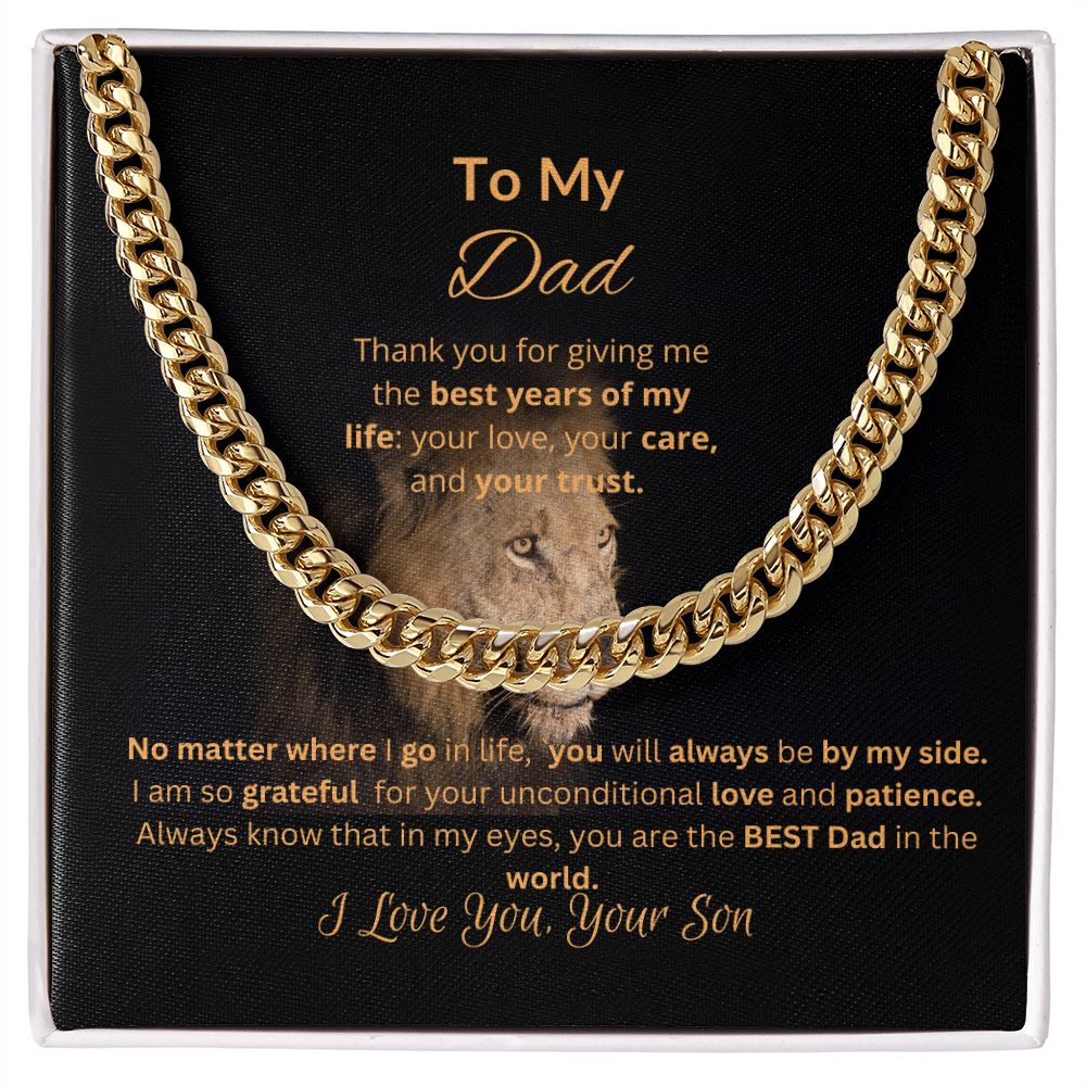 To My Dad | Cuban Link Chain