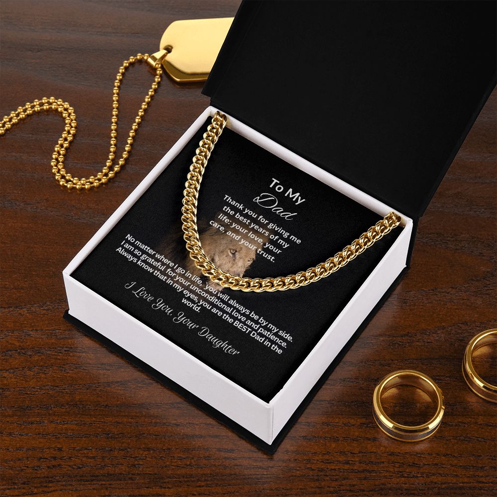 To My Dad | Cuban Link Chain