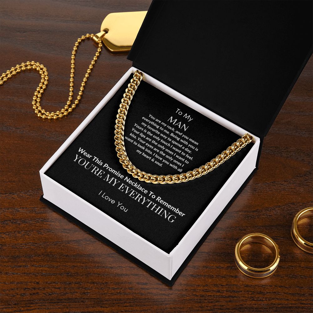 To My Man | Cuban Link Chain (OREO + LUX BOX + LENGTH EXTENSION)