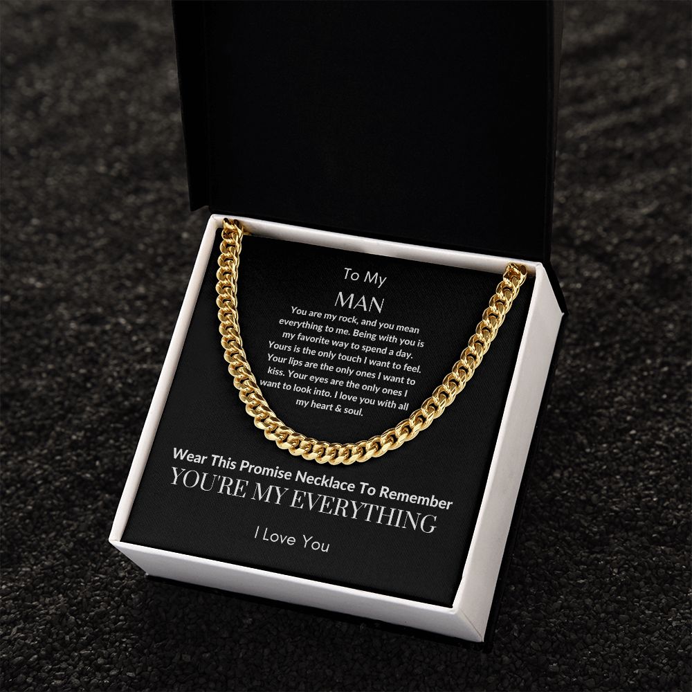 To My Man | Cuban Link Chain (OREO + LUX BOX + LENGTH EXTENSION)