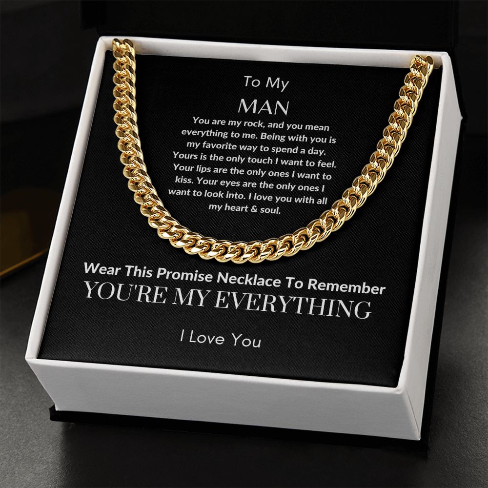 To My Man | Cuban Link Chain (OREO + LUX BOX + LENGTH EXTENSION)