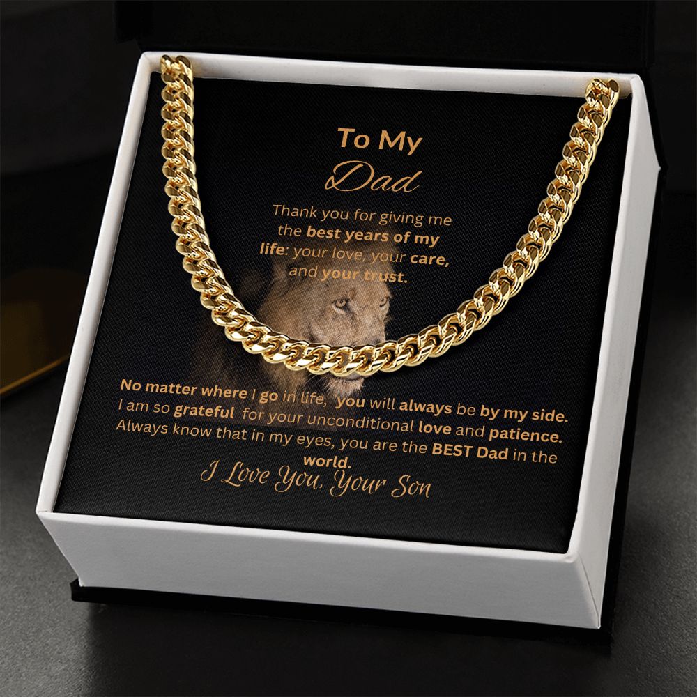 To My Dad | Cuban Link Chain