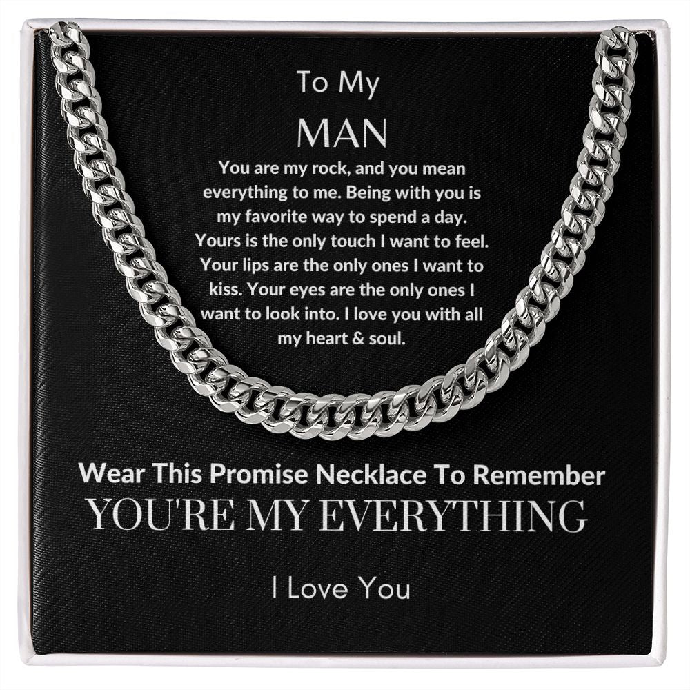To My Man | Cuban Link Chain (OREO + LUX BOX + LENGTH EXTENSION)