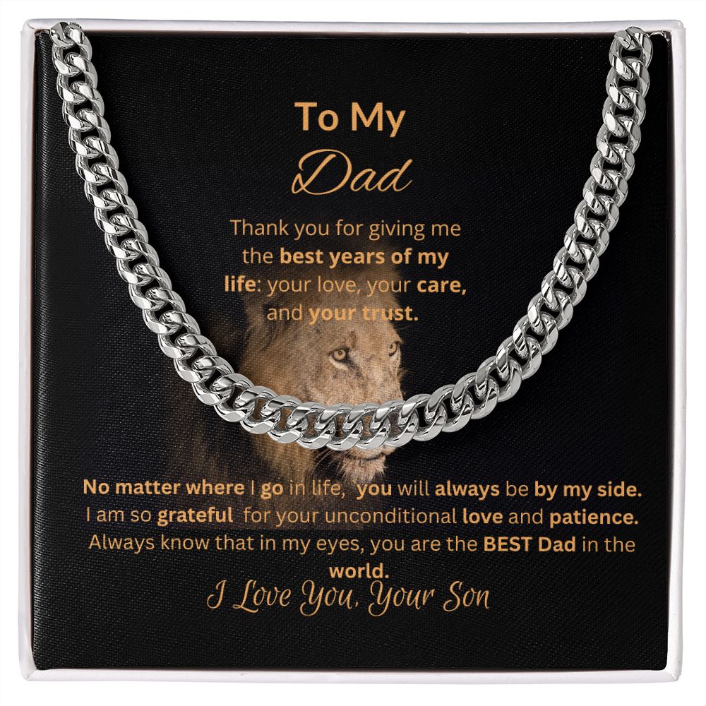 To My Dad | Cuban Link Chain