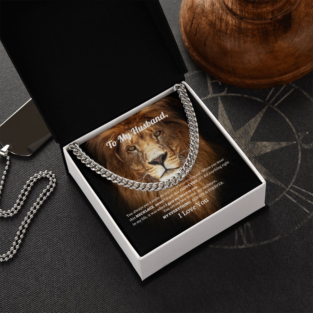 To My Husband | Cuban Link Chain (OREO + LUX BOX + LENGTH EXTENSION)