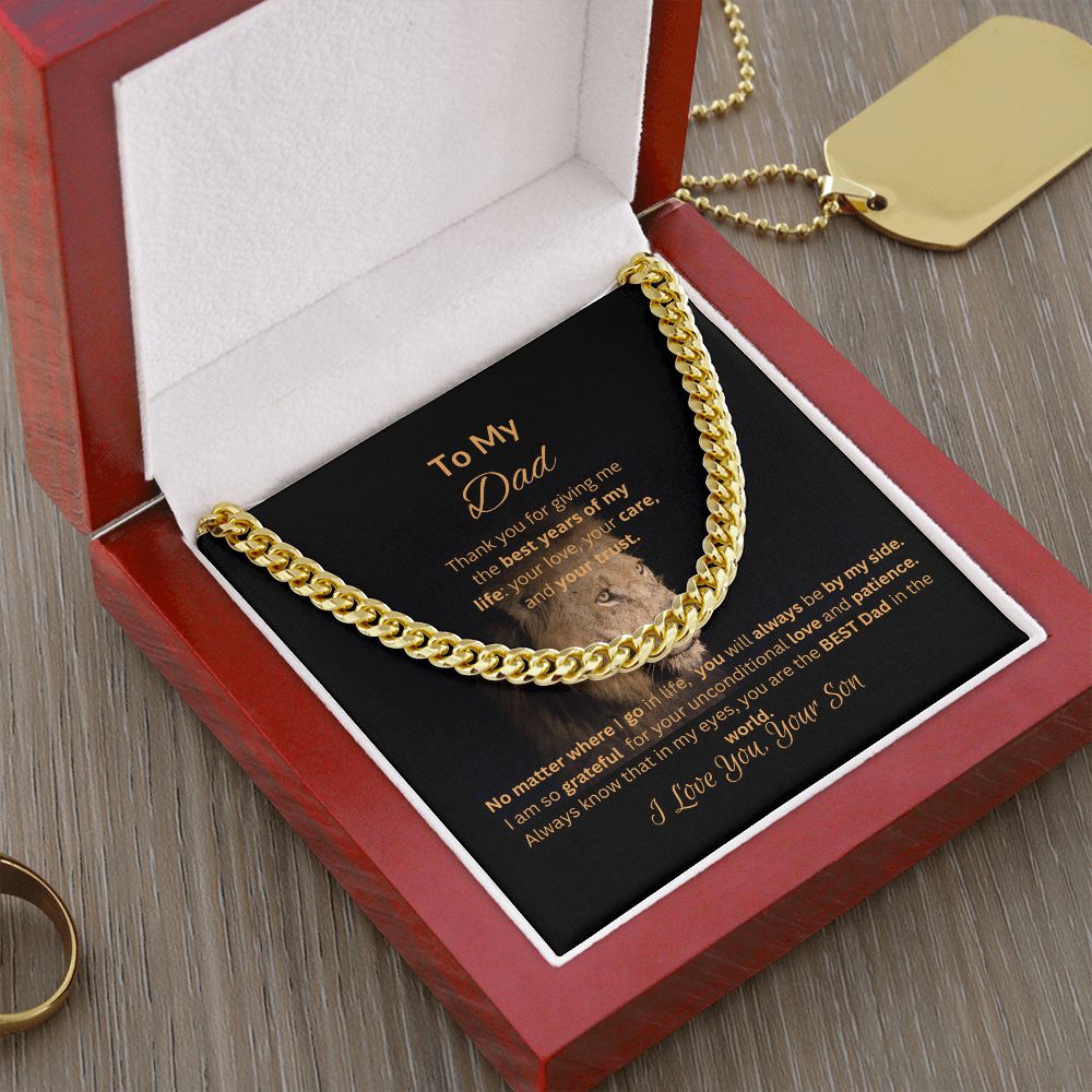 To My Dad | Cuban Link Chain
