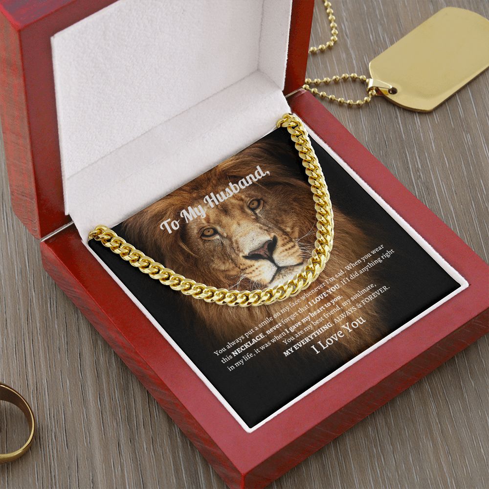 To My Husband | Cuban Link Chain (OREO + LUX BOX + LENGTH EXTENSION)