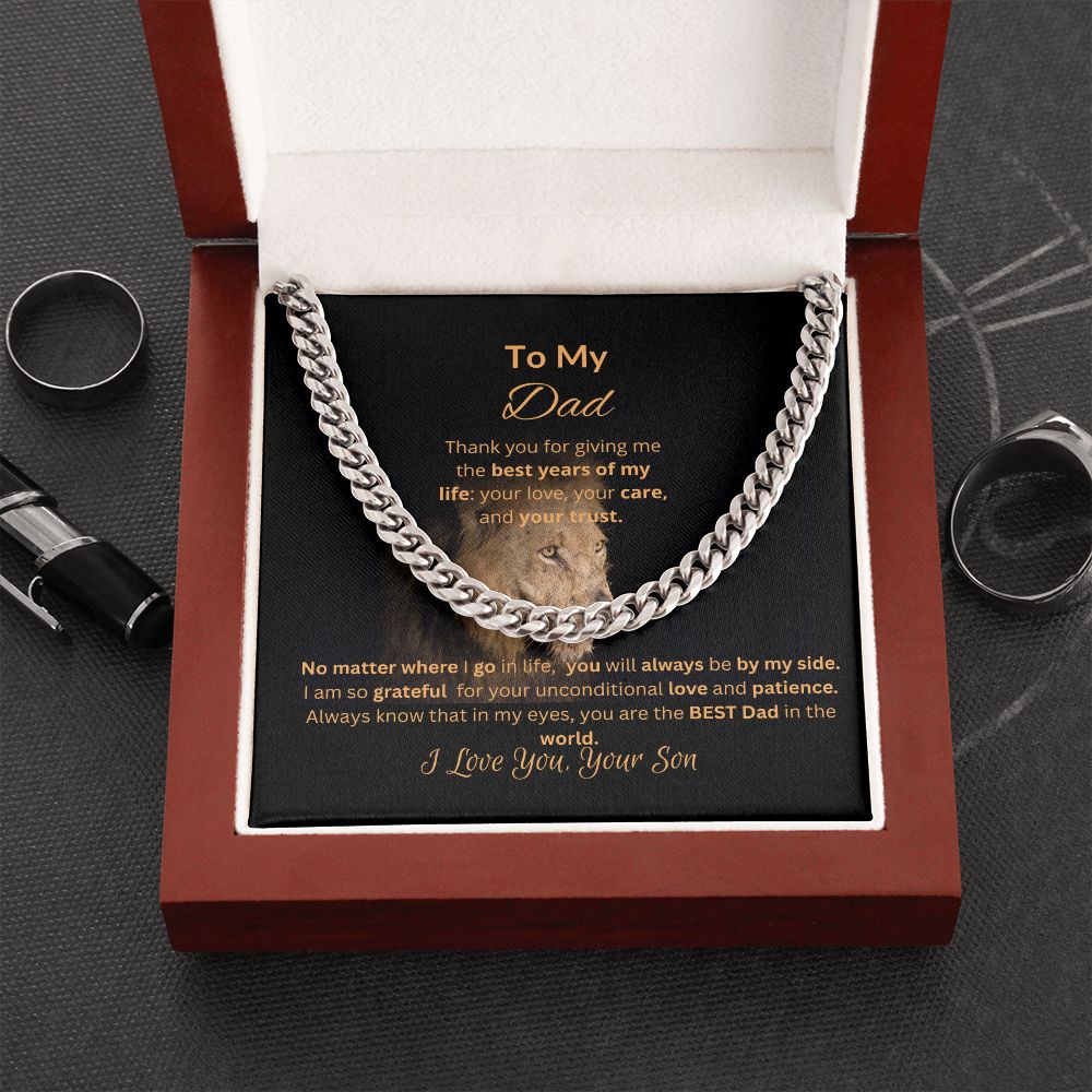 To My Dad | Cuban Link Chain