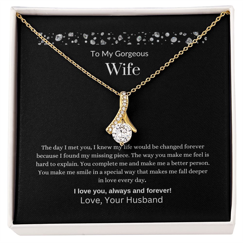 To MY Gorgeous Wife | Alluring Beauty Necklace