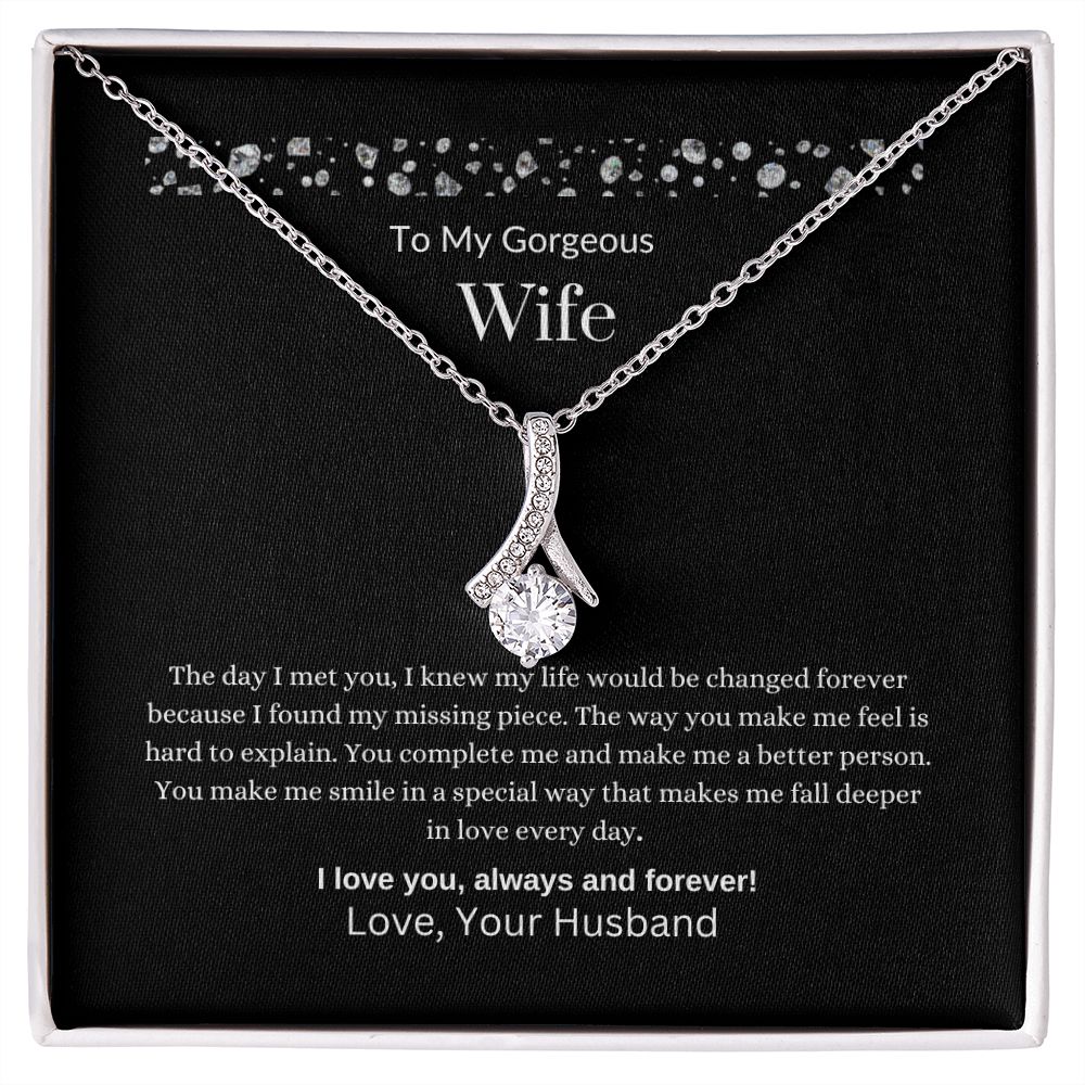 To MY Gorgeous Wife | Alluring Beauty Necklace
