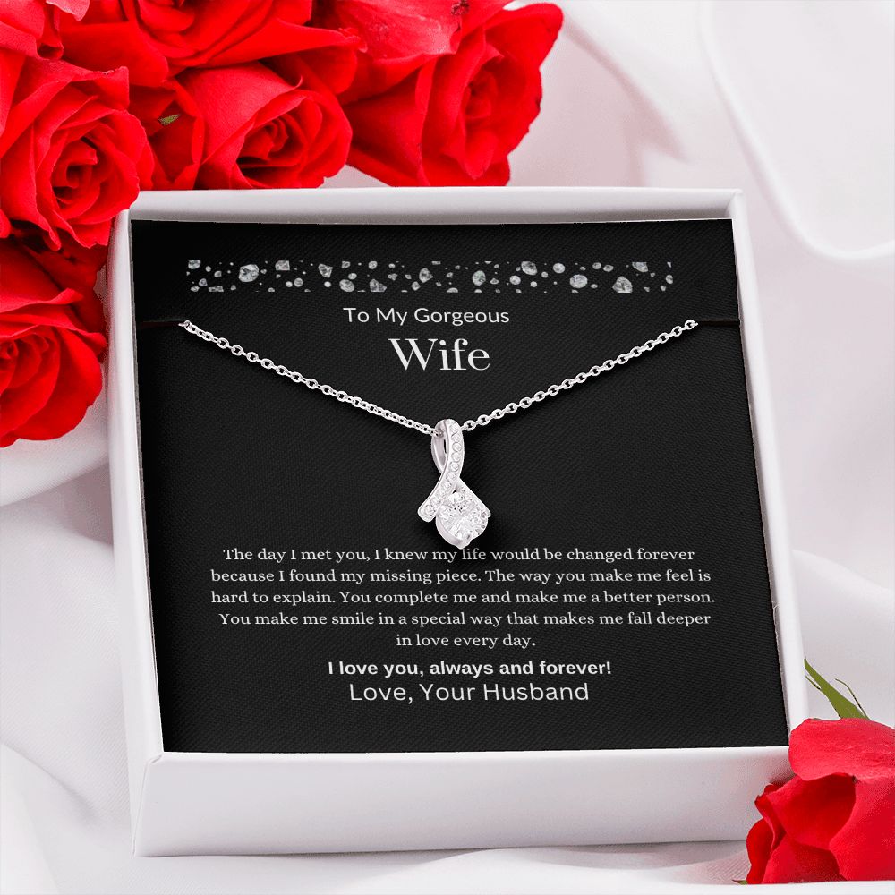 To MY Gorgeous Wife | Alluring Beauty Necklace