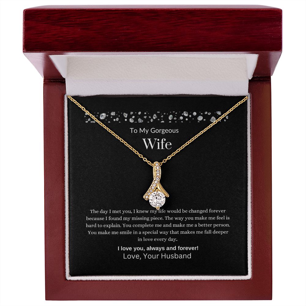 To MY Gorgeous Wife | Alluring Beauty Necklace