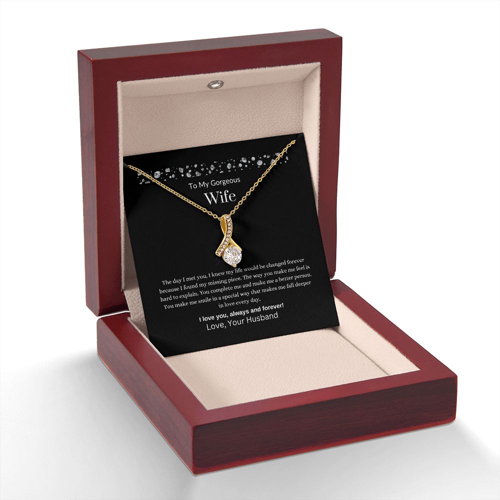 To MY Gorgeous Wife | Alluring Beauty Necklace