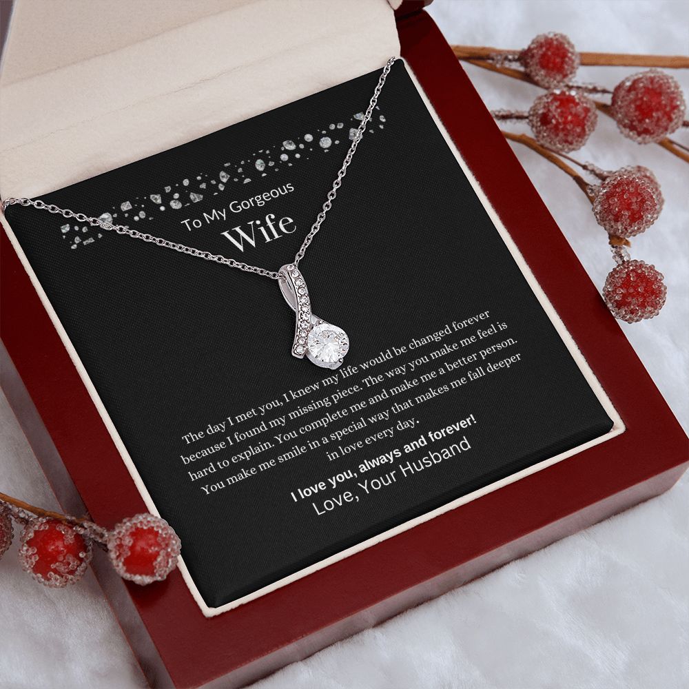 To MY Gorgeous Wife | Alluring Beauty Necklace