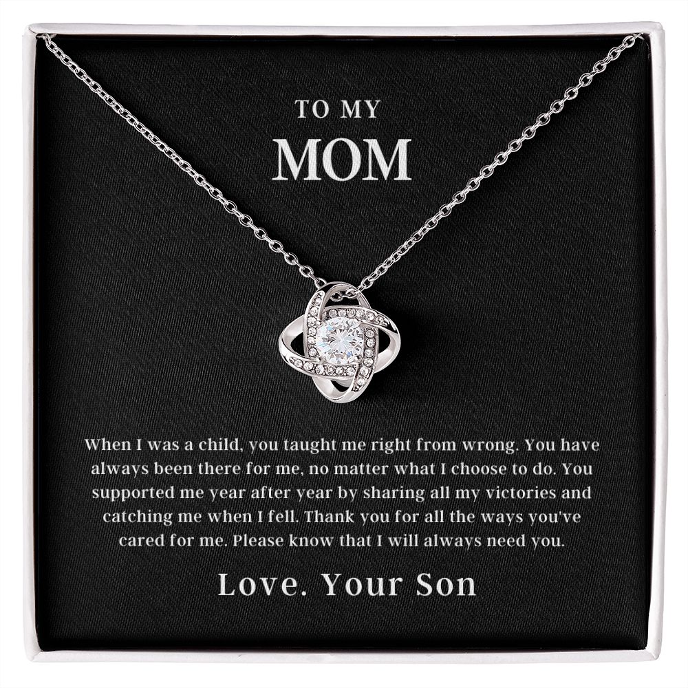 To My Mom | Love Knot Necklace