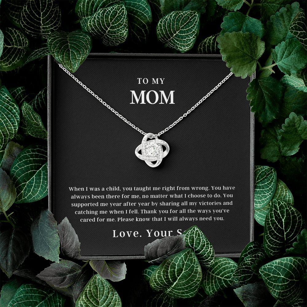 To My Mom | Love Knot Necklace