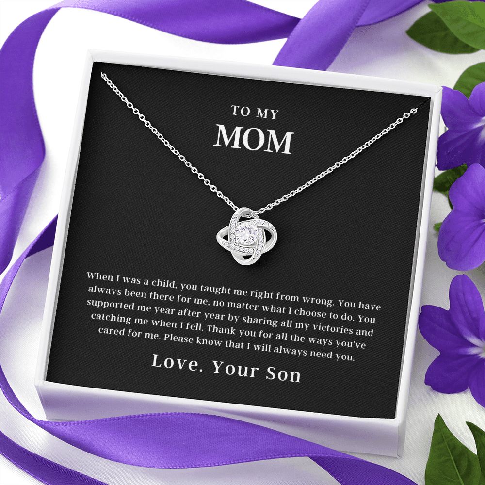To My Mom | Love Knot Necklace