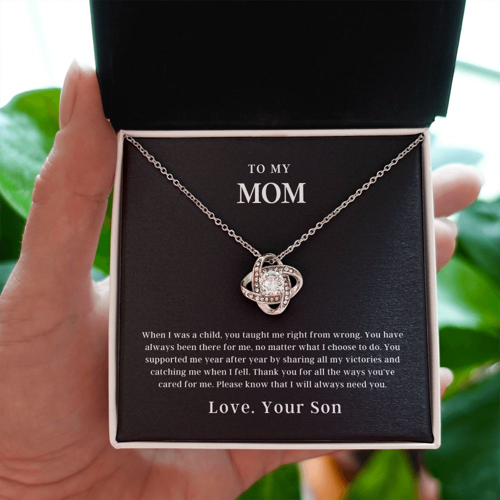 To My Mom | Love Knot Necklace