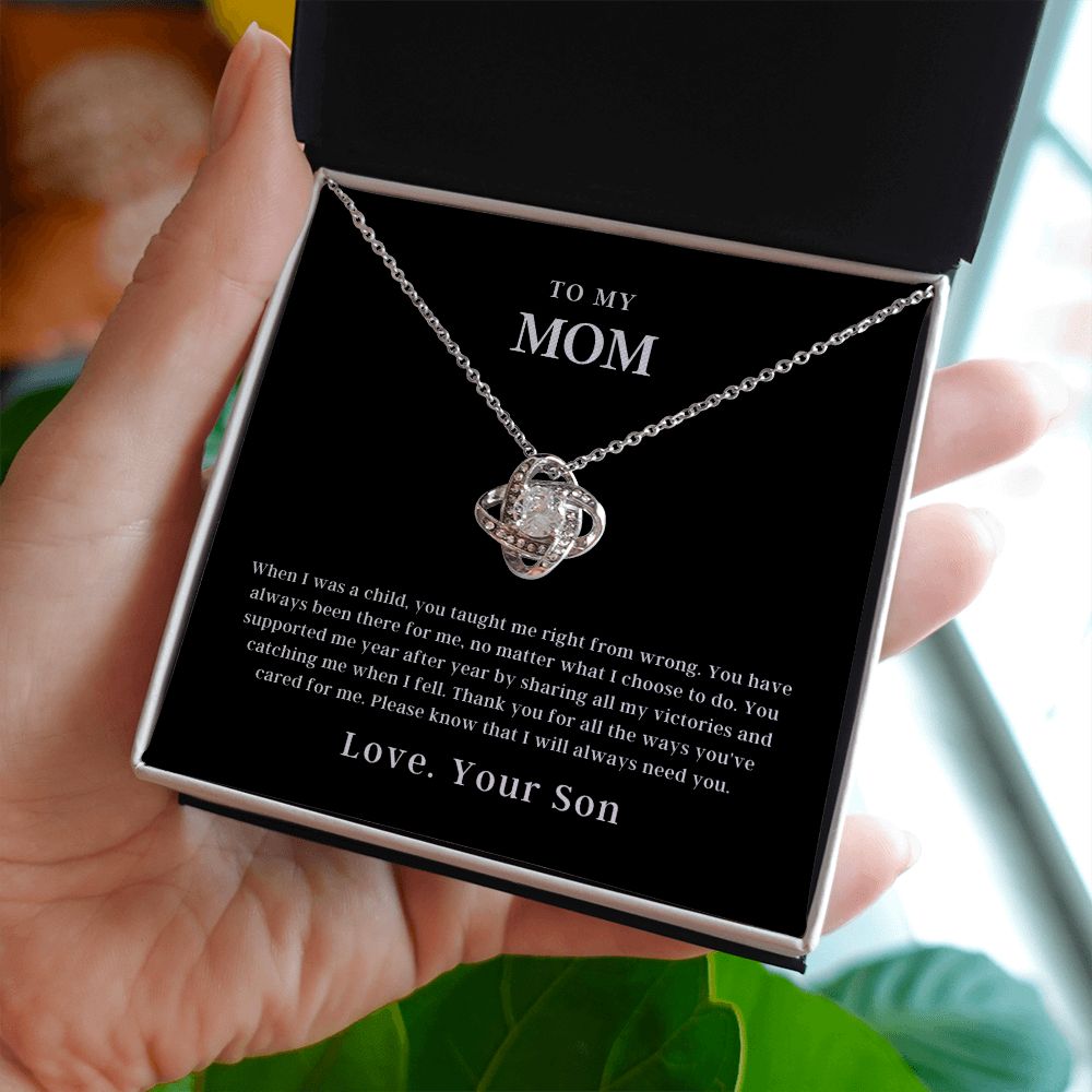 To My Mom | Love Knot Necklace