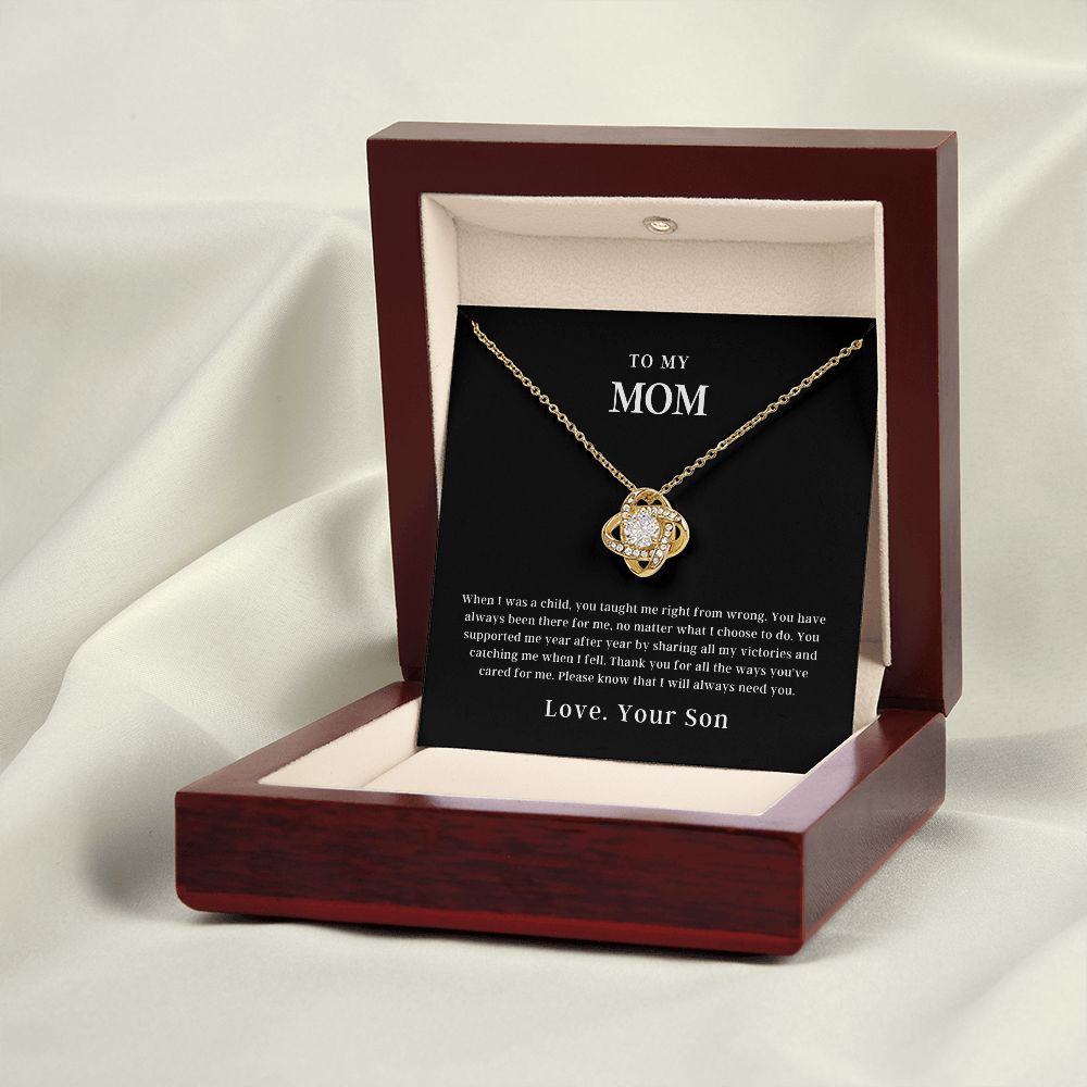 To My Mom | Love Knot Necklace