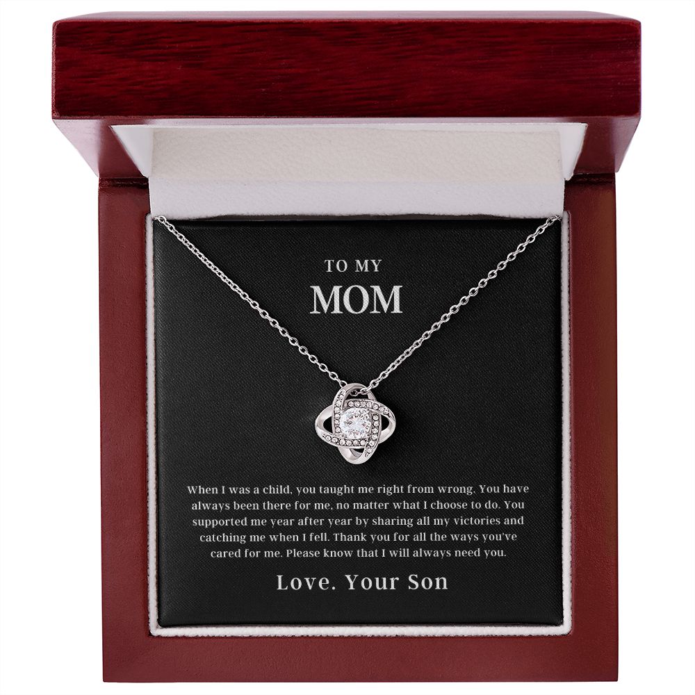 To My Mom | Love Knot Necklace