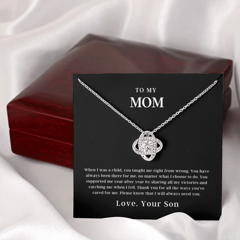 To My Mom | Love Knot Necklace