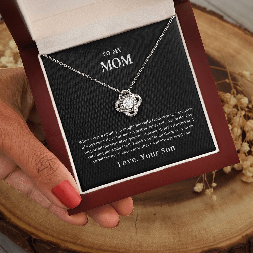 To My Mom | Love Knot Necklace