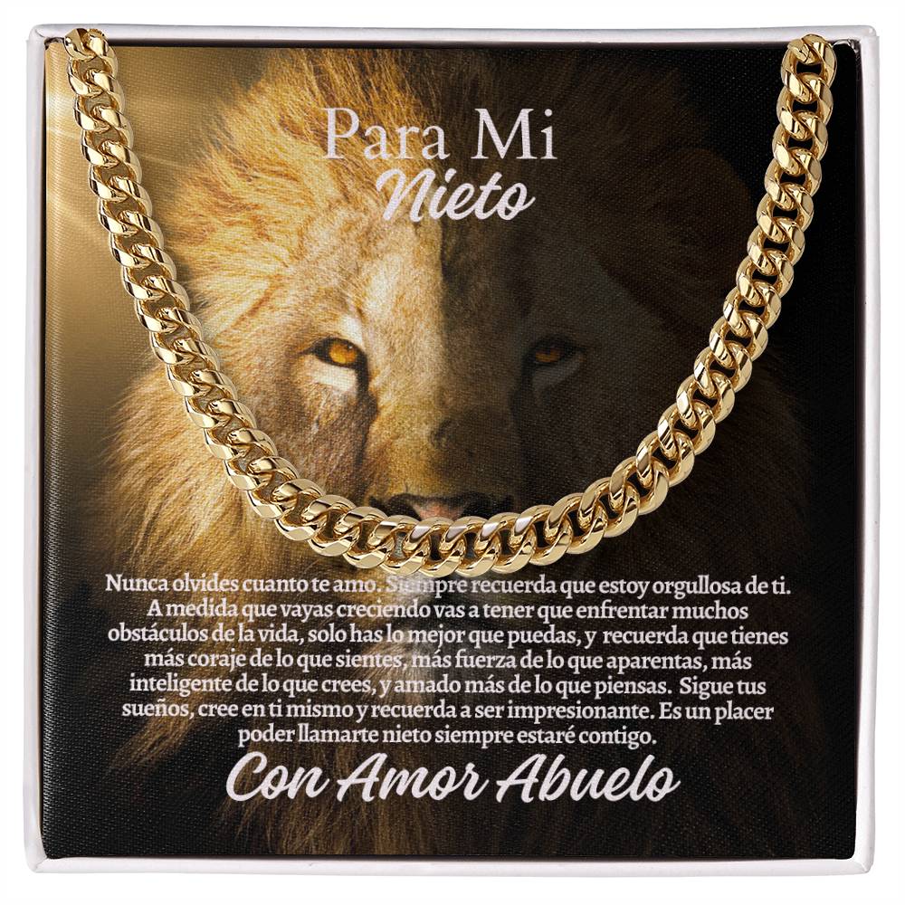 Para Mi Nieto: Cuban Link Chain (OREO + LUX BOX + LENGTH EXTENSION)