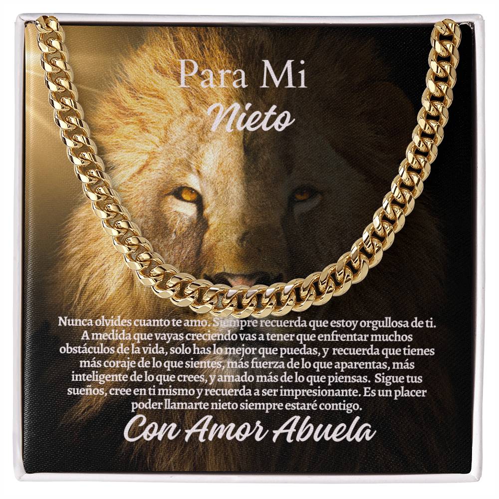Para Mi Nieto: Cuban Link Chain (OREO + LUX BOX + LENGTH EXTENSION)