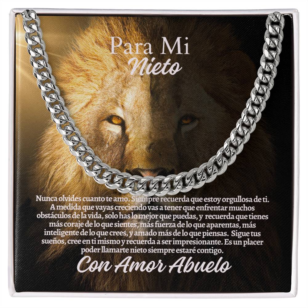 Para Mi Nieto: Cuban Link Chain (OREO + LUX BOX + LENGTH EXTENSION)