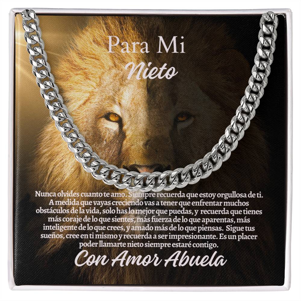 Para Mi Nieto: Cuban Link Chain (OREO + LUX BOX + LENGTH EXTENSION)