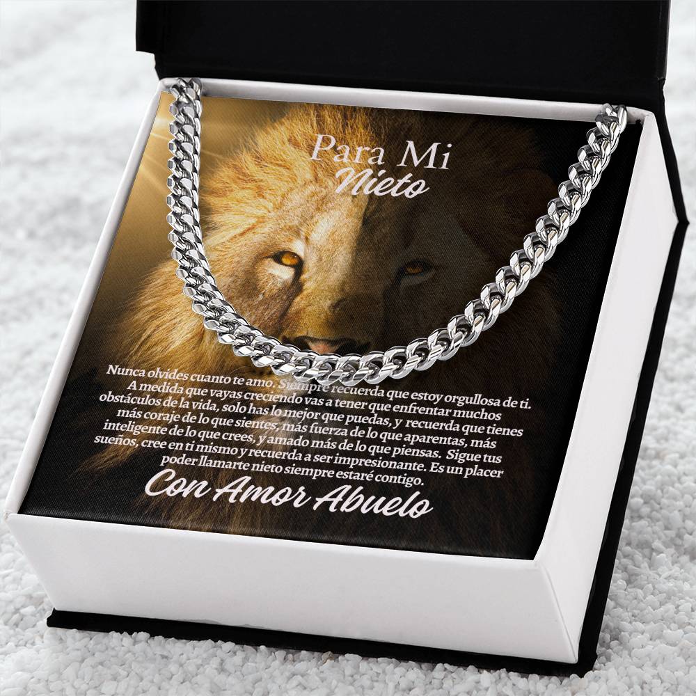 Para Mi Nieto: Cuban Link Chain (OREO + LUX BOX + LENGTH EXTENSION)