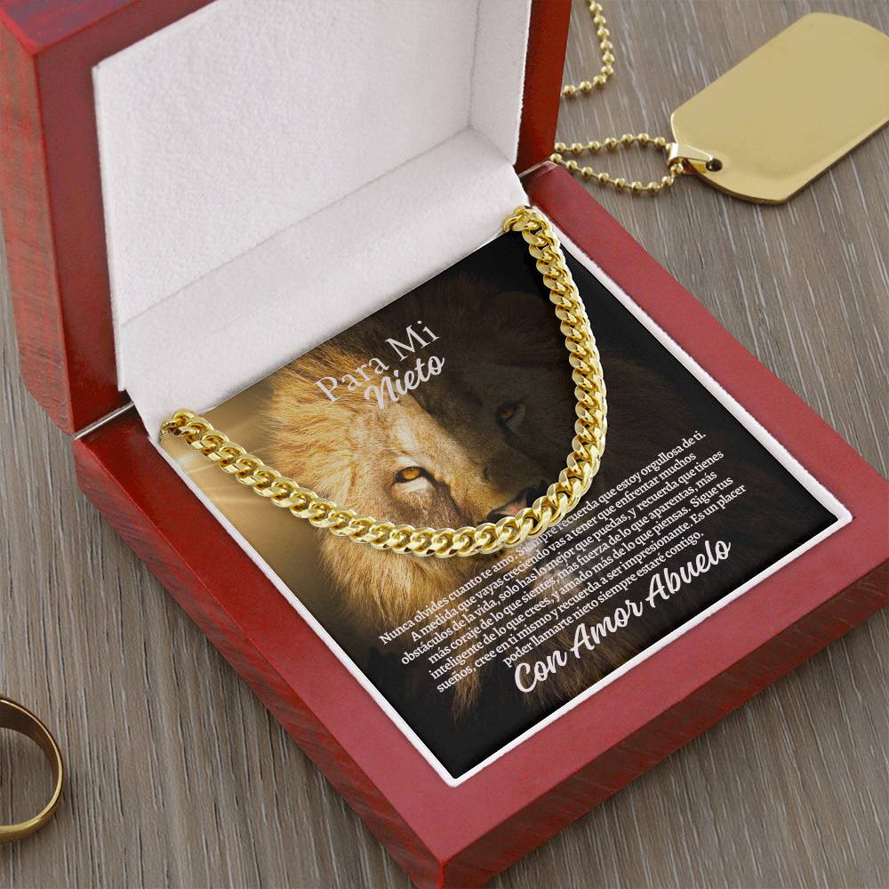 Para Mi Nieto: Cuban Link Chain (OREO + LUX BOX + LENGTH EXTENSION)