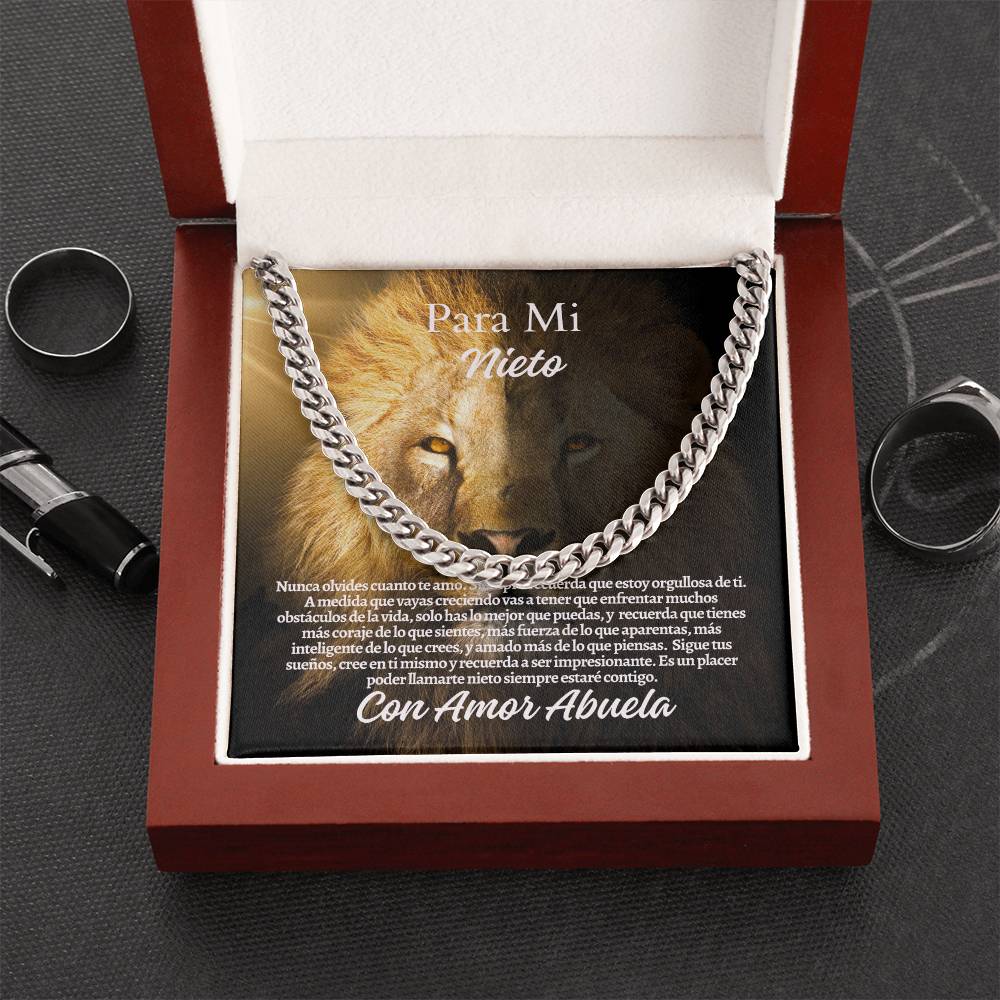 Para Mi Nieto: Cuban Link Chain (OREO + LUX BOX + LENGTH EXTENSION)