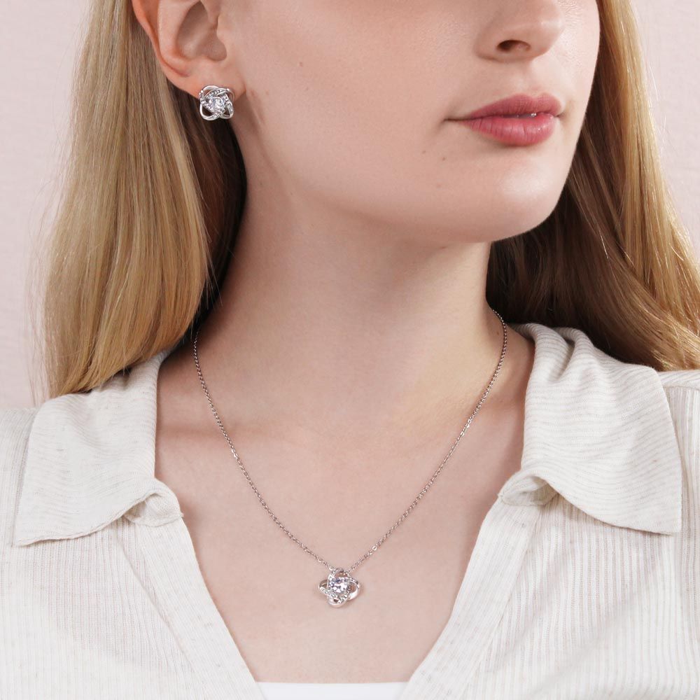 To My Amazing Wife | Love Knot Earring & Necklace Set