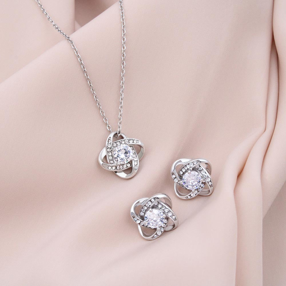 To My Amazing Wife | Love Knot Earring & Necklace Set