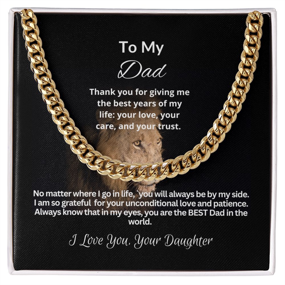To My Dad | Cuban Link Chain