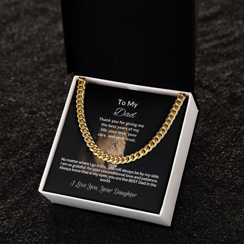 To My Dad | Cuban Link Chain