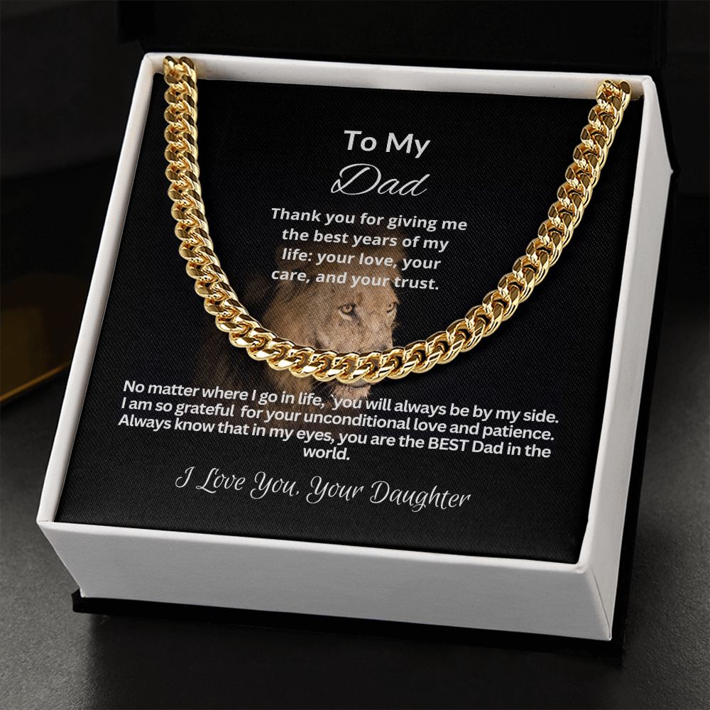 To My Dad | Cuban Link Chain
