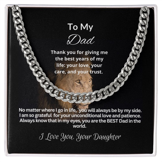 To My Dad | Cuban Link Chain