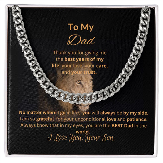 To My Dad | Cuban Link Chain