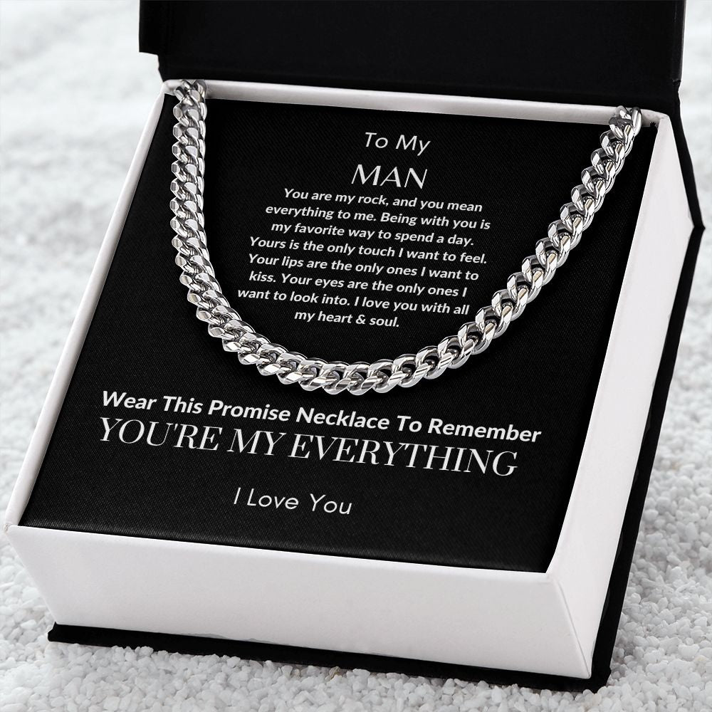 To My Man | Cuban Link Chain (OREO + LUX BOX + LENGTH EXTENSION)