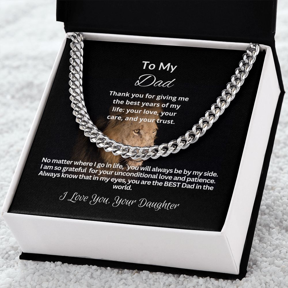 To My Dad | Cuban Link Chain