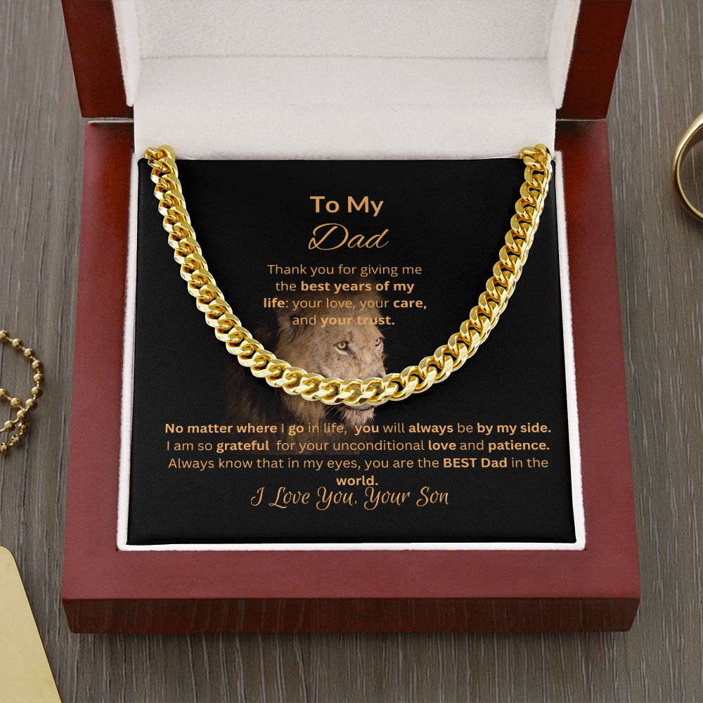 To My Dad | Cuban Link Chain