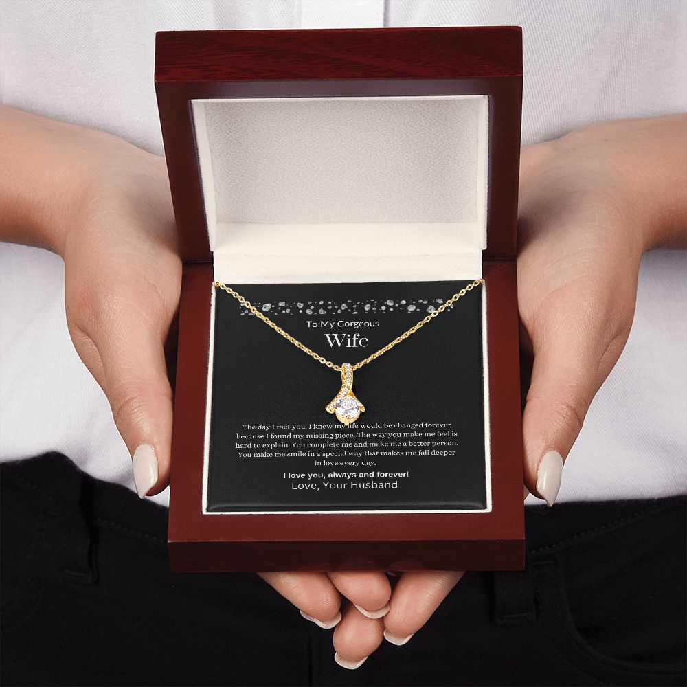 To MY Gorgeous Wife | Alluring Beauty Necklace