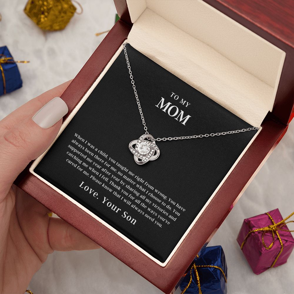 To My Mom | Love Knot Necklace
